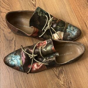 Django & Juliette kotty metallic Floral Patterned Women's Loafers